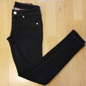 True Religion Coated Black Jeans